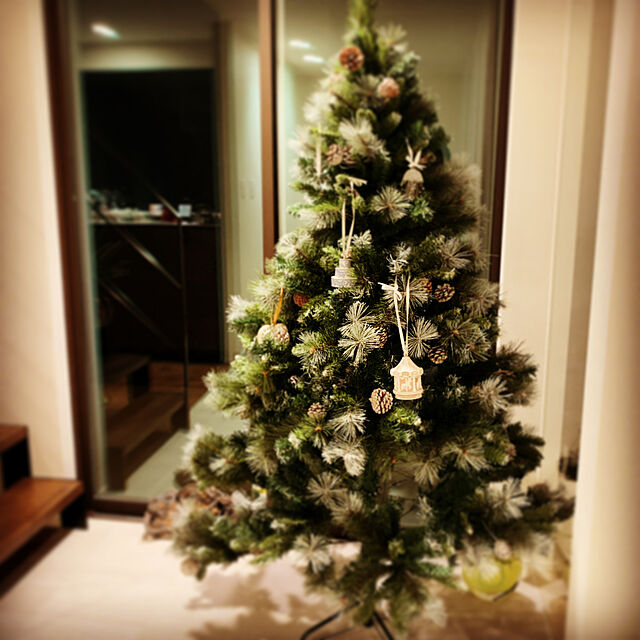 jp_fumiの-【即納20％OFF】クリスマスツリー 北欧 おしゃれ ウッドベースツリー180cm オーナメント 飾り なし 木製ポットツリー ヌードツリーの家具・インテリア写真