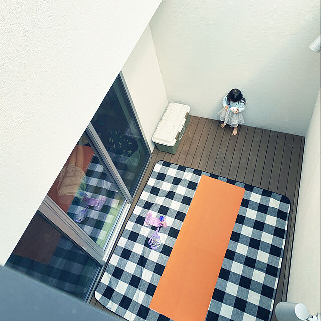 utayukaの天馬-屋外収納ボックス/バルコニーガーデン ストッカー 【M グリーン】 63L 天板耐荷重80kgの家具・インテリア写真