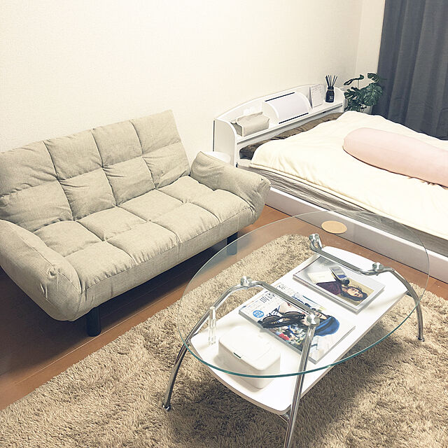 miikoのニトリ-センターテーブル(ダラス FHS WH) の家具・インテリア写真