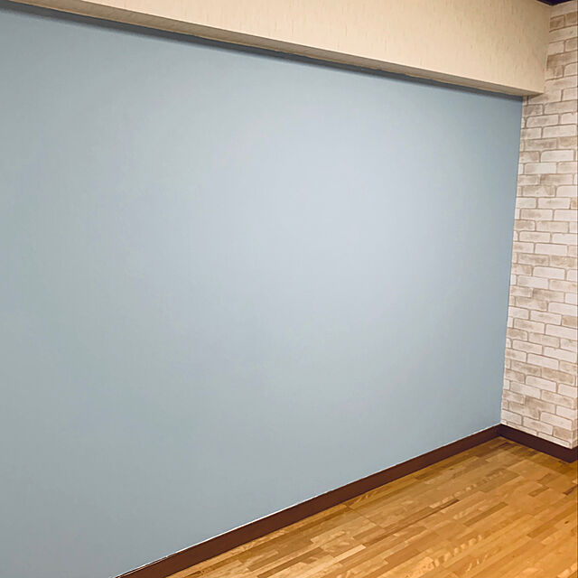 kyookoの-壁紙の上に塗れるペンキイマジン ウォール ペイント 2L(水性塗料) シャウエンブルーカラーズ《壁・天井・屋内木部用》(約12〜14平米の壁が塗れます)の家具・インテリア写真