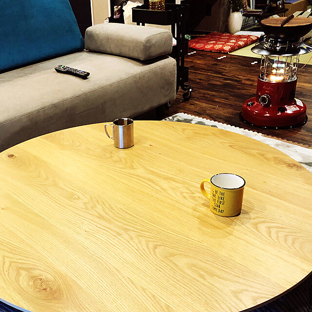 imosukeの-こたつテーブル FAM／NA ナチュラル 円形 110cm 北欧 木製 おしゃれ 送料無料 即日出荷可能の家具・インテリア写真