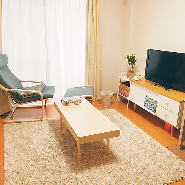 hitomi14のイケア-【IKEA Original】POANG-ポエング- 組み合わせアームチェア用クッションシート リーセード グレーの家具・インテリア写真