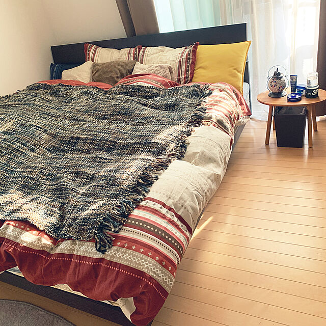 colorfulroadのニトリ-フリーカバー(タイダイGR 140X190) の家具・インテリア写真