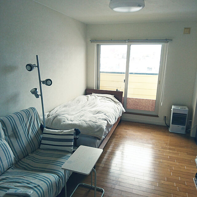 atoriのニトリ-2人用ソファ(ヒル2 BE/DBR) の家具・インテリア写真