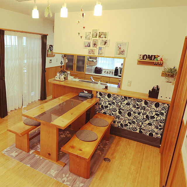 wakaba223の無印良品-壁に付けられる家具・コーナー棚・タモ材／ナチュラルの家具・インテリア写真