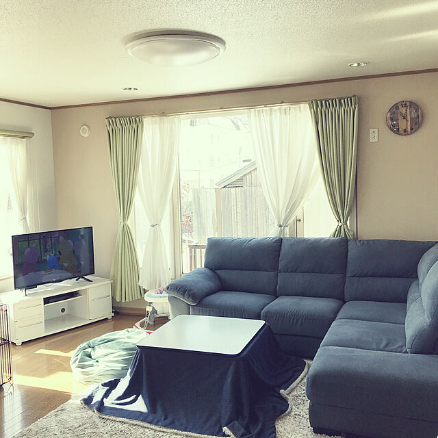 notのニトリ-ビーズソファ標準サイズ専用カバー(ソリッド2GR) の家具・インテリア写真
