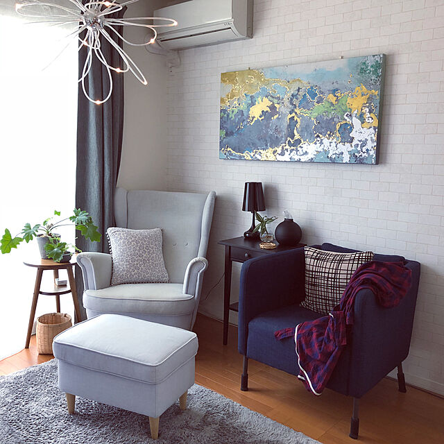 Rororiのイケア-【IKEA -イケア-】HEMNES -ヘムネス- ベッドサイドテーブル ブラックブラウン 46x35 cm (503.540.89)の家具・インテリア写真
