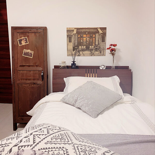 maki_fwsrの-フランフラン ウィンドミリー 掛け布団カバー セミダブル ホワイト (W1700xD2100mm)の家具・インテリア写真
