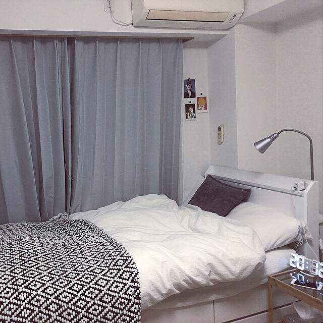 fharkyのニトリ-シングルベッドフレーム(ヴァニラ WH) の家具・インテリア写真
