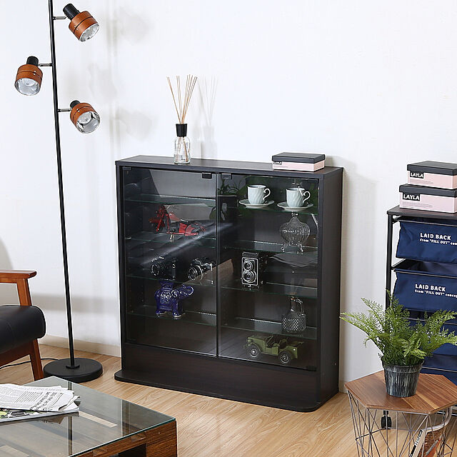 SMB_selectionの不二貿易-ガラスコレクションケース ロータイプ 浅型の家具・インテリア写真