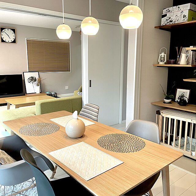 onsen-_-tamagoのニトリ-リビングこたつ(アーチC 110 LBR) の家具・インテリア写真