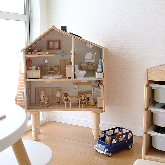 miyaのPerfeclan-Perfeclan ミニチュアキャビネットドールハウス木製キャビネット1:12家具ディスプレイ装飾アクセサリーの子供たちの家具・インテリア写真