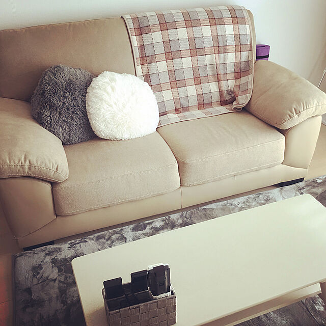 Yuriのニトリ-2人用布張りソファ (ウォール3KD GY) の家具・インテリア写真
