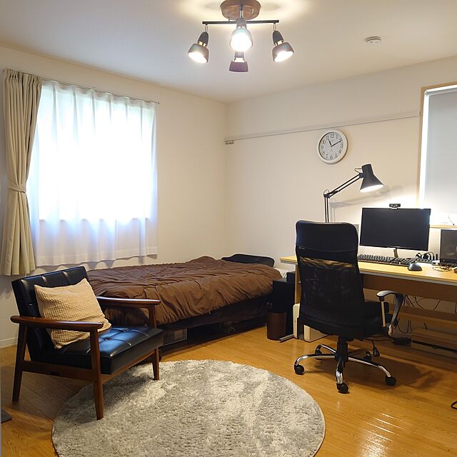 mugi_room999のカリモク(karimoku)-カリモク60 Kチェア 1シーター スタンダードブラック W36140BWKの家具・インテリア写真