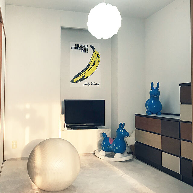 mimichanの山善-ALINCO(アルインコ) エクササイズボール(65cm) エアポンプ付＆エクササイズクッション セット EXG025/EXG027の家具・インテリア写真