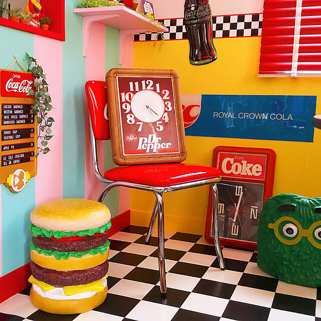 kuupugの-アメ雑貨好きが選ぶとイスはこうなる！ハンバーガーチェアー ■ 椅子 アメリカ雑貨 アメリカン雑貨 こだわり派が夢中になる! 人気のアメリカ雑貨屋 インスタ映えの家具・インテリア写真