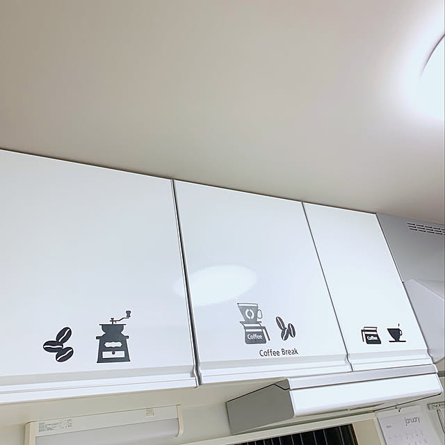 xxNfamROOMxxの-送料無料 ウォールステッカー 【O!HOOカフェパターン】 壁 窓 リフォーム 転写 リビング 壁シール wallsticker インテリアシール カフェ お店 キッチン 1000円 ポッキリ サンサンフーの家具・インテリア写真