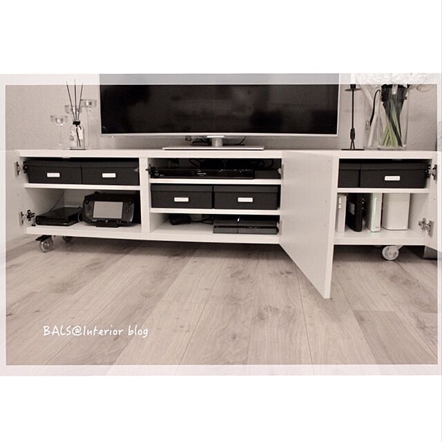 Ayumiのイケア-【★IKEA/イケア★】TJENA ボックス 仕切り付き ブラック/402.636.07の家具・インテリア写真