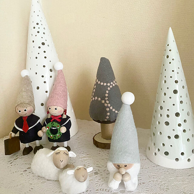 YuuKoの-ノルディカニッセ 白羊 大 NORDIKA nisse クリスマス 雑貨 木製 人形 北欧 NRD120045の家具・インテリア写真