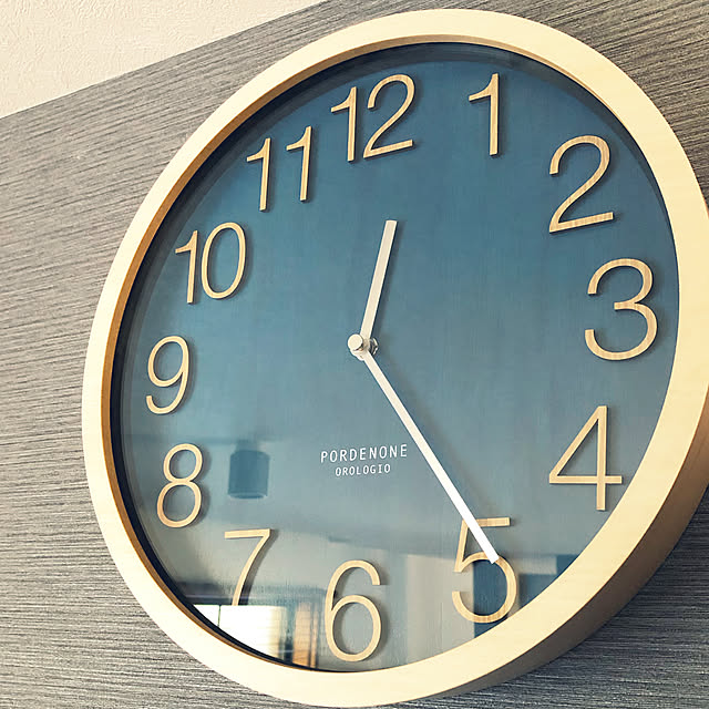 写真付きレビュー インターフォルム 壁掛け時計 電波 おしゃれ 電波時計 時計 壁掛け 北欧 掛け時計 Plock プロック Cl 2940 木製 ナチュラル インテリア ウォールクロック デザイナーズ オシャレ 見やすい シンプル 新生活 Pup01 の通販商品 口コミ情報 Roomclip