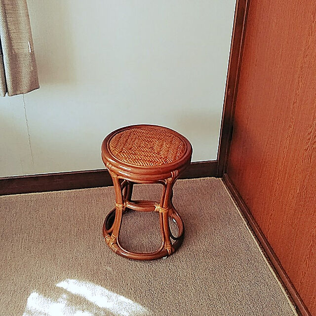 hiroのファミリー・ライフ-天然籐スツール ラタン リビング 脱衣所 洗面所 玄関 キッチンの家具・インテリア写真