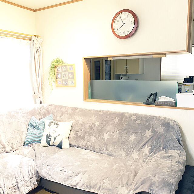 eriの-マルチカバー フランネル スター 長方形 約190×240cm 起毛 星 ソファー ベッド カバー こたつ 上掛け 暖かい 冬 辰の家具・インテリア写真