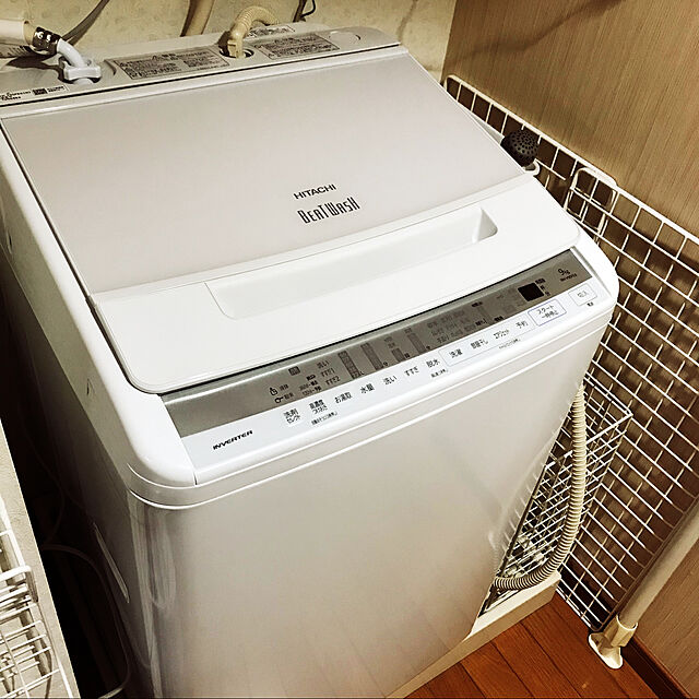ru-naの-日立 9．0kg全自動洗濯機 ホワイト BW-V90FE8 W [BWV90FE8W]の家具・インテリア写真