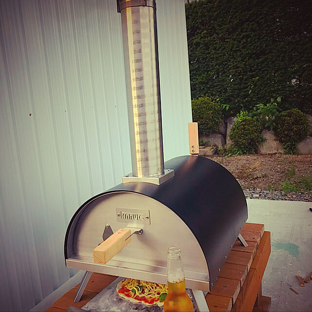 matoのファイヤーサイド-KABUTO ピザ窯 キット ペレット付き カブト キャンプ DIY オーブン グリル ポータブル 家庭用 屋外 ベランダの家具・インテリア写真