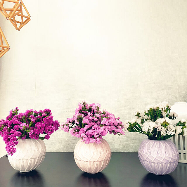 JKの-クレイ/temari　MATT PINK/326-611-511【01】【取寄】 花器、リース 花器・花瓶 陶器花器の家具・インテリア写真