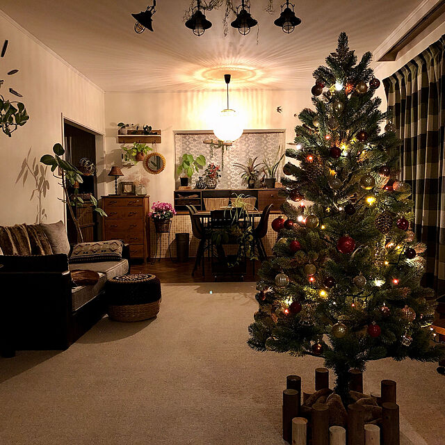 mugijunのOTOGINO-おとぎの国 ドイツトウヒツリー 150cm クリスマスツリー リアル枝 ヌードツリー 日本語説明書付きの家具・インテリア写真