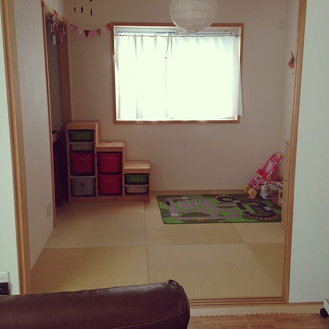yukoのイケア-IKEA イケア 収納セット 子供部屋 TROFAST パイン材 ホワイト 通販 591.021.10の家具・インテリア写真