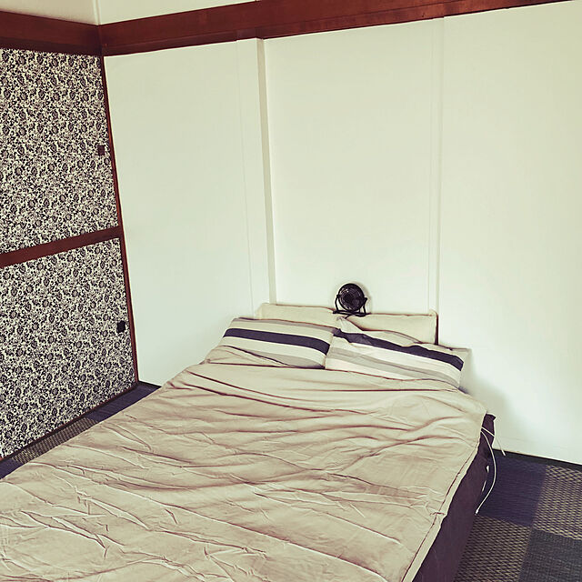 ramu29のニトリ-枕カバー(ライン3 GYBK) の家具・インテリア写真