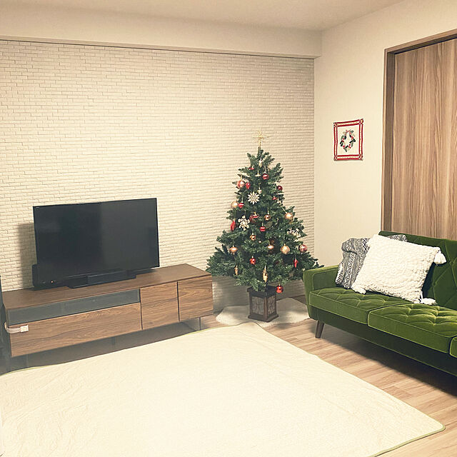 Mioの-クリスマスツリー おしゃれ 北欧 150cm 高級 フィルムポットツリー LED付き オーナメント 飾り セット ツリー スリムの家具・インテリア写真
