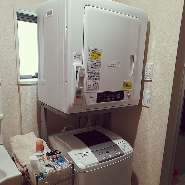 tomomiの-日立 DE-N60WV(W) ピュアホワイト [ 衣類乾燥機 （6kg） ] DEN60WVW 新生活 部屋干し 梅雨 ヒーター 風乾燥 シワ防止の家具・インテリア写真