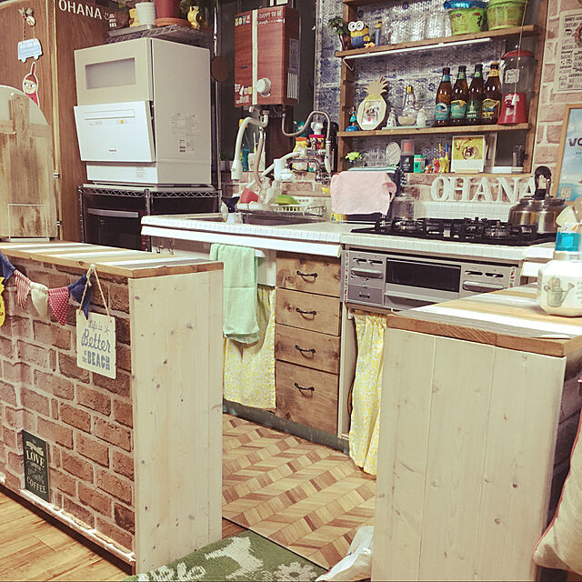 Kammiのニトリ-キッチン用クッションフロアマット(ヘリンボーン 60X220) の家具・インテリア写真