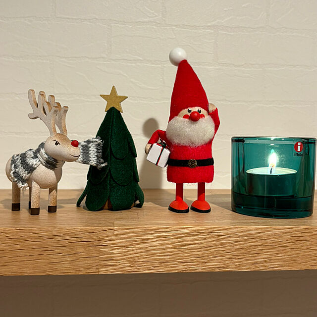 pontaのNORDIKA nisse-【ノルディカニッセ】NORDIKA nisse クリスマス 木製人形 ( トナカイ / ブラウン / マフラー ) NRD120719の家具・インテリア写真
