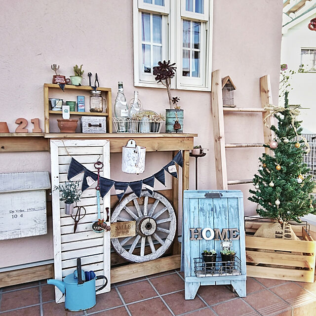 m-chocoの-シャビーシックな木製 郵便ポスト 「Souffle スフレ」 おしゃれなエイジング塗装の家具・インテリア写真
