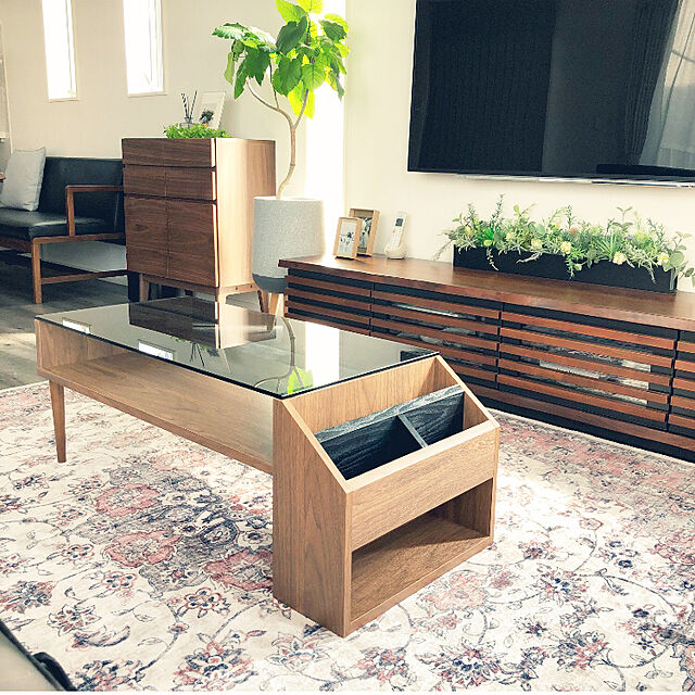 Higoの東谷-センターテーブル W105×D45×H38 ブラウンの家具・インテリア写真