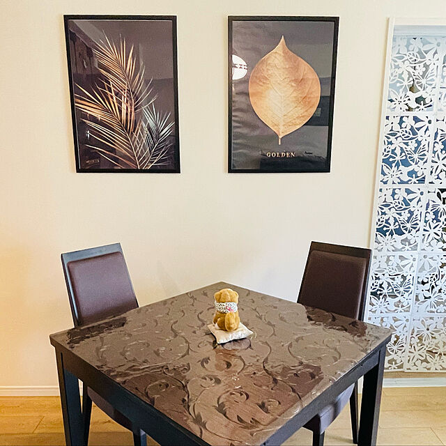 aureaのEGROON-EGROON PVC製 テーブルクロス テーブルマット ビニールクロス 長方形 正方形 ビニールマット デスクマット 防水 耐熱 耐久 汚れ防止 ディープ グレー 90*90cmの家具・インテリア写真