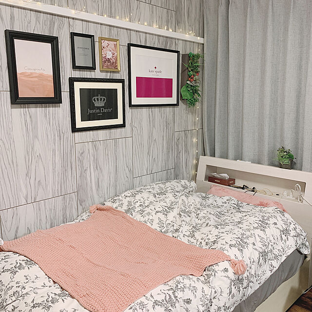 suzuki_00000のIKEA (イケア)-IKEA(イケア) ALVINE KVIST 150x200/50x60cm 掛け布団カバー&枕カバー ホワイト グレー 20172825の家具・インテリア写真