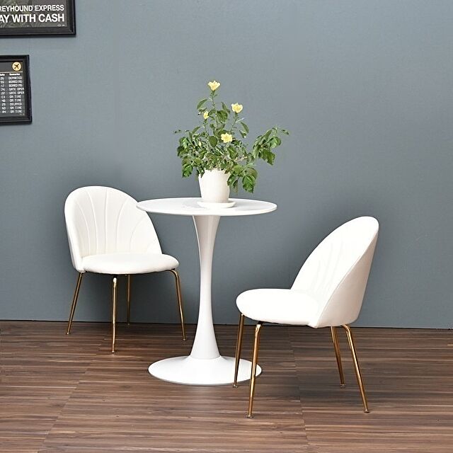 lifestyle-funfunのLifeStyleFunFun-ラウンドカフェテーブル BOUQUET70cm 丸テーブル ホワイトの家具・インテリア写真