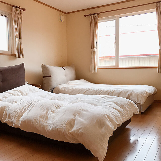 haruの-【Fab the Home】エジプシャン3重ガーゼ/ホワイト 掛け布団カバー シングル エジプト綿使用 寝具の家具・インテリア写真