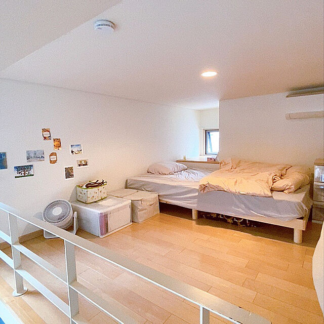tanukichiの無印良品-【無印良品 公式】 ポリエステル綿麻混・ソフトボックス・長方形・中・フタ式の家具・インテリア写真