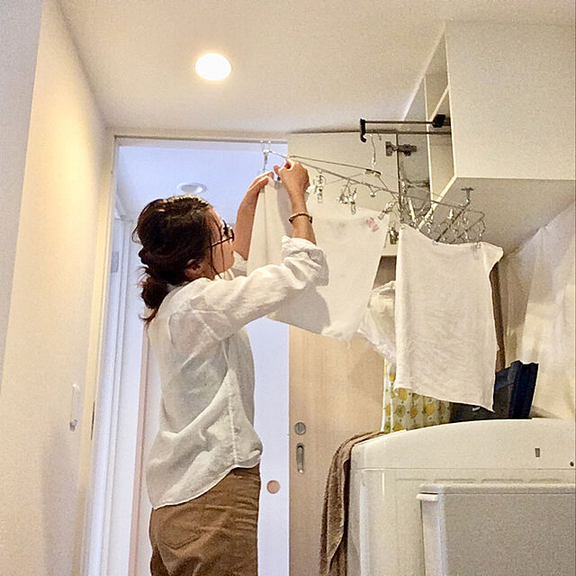 Eriko_monouchiのAIO-アイオ産業 洗濯機上吊り戸棚 【KMS-800】800mm幅の家具・インテリア写真