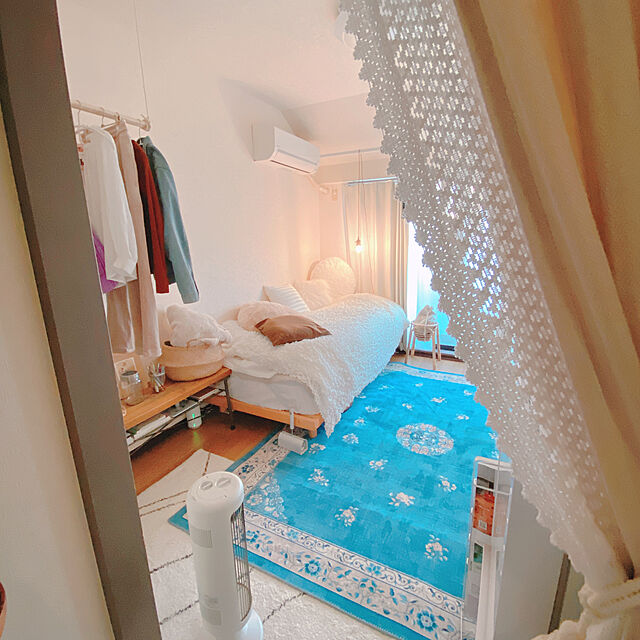 smallroomの萩原-洗えるフランネルラグ ミュゲの家具・インテリア写真