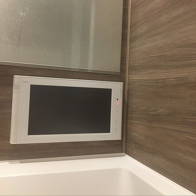 yuの-リンナイ 浴室テレビ 16V型 DS-1600HV-WSR ホワイト 地上・BS・110度CSデジタルハイビジョンの家具・インテリア写真