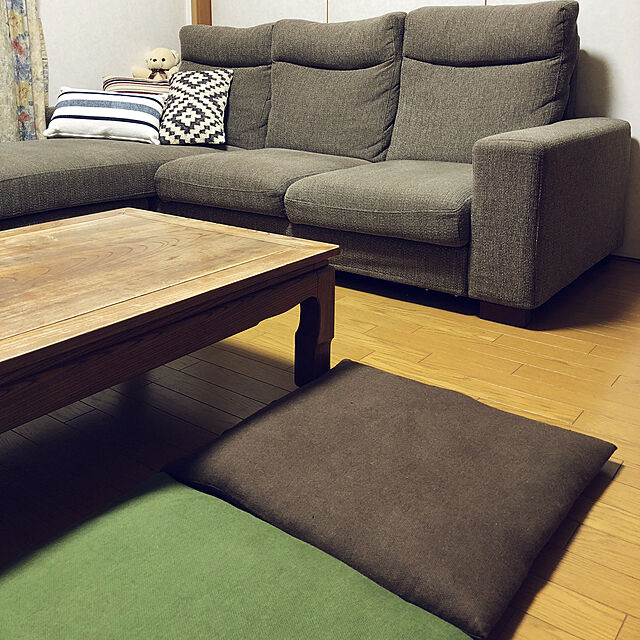 teraのニトリ-フロアクッション・座布団カバー(デレグ BR) の家具・インテリア写真