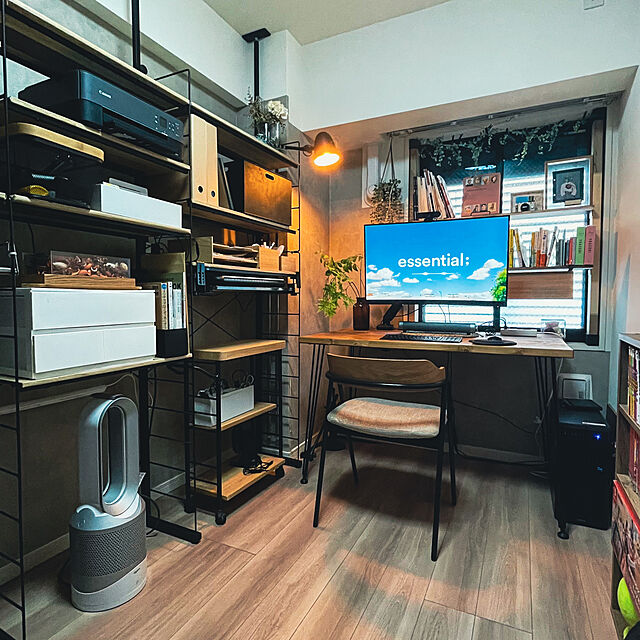 RitHomeのKUROSHIO-アート3段ワゴン　キッチン　リビング　棚付きの家具・インテリア写真
