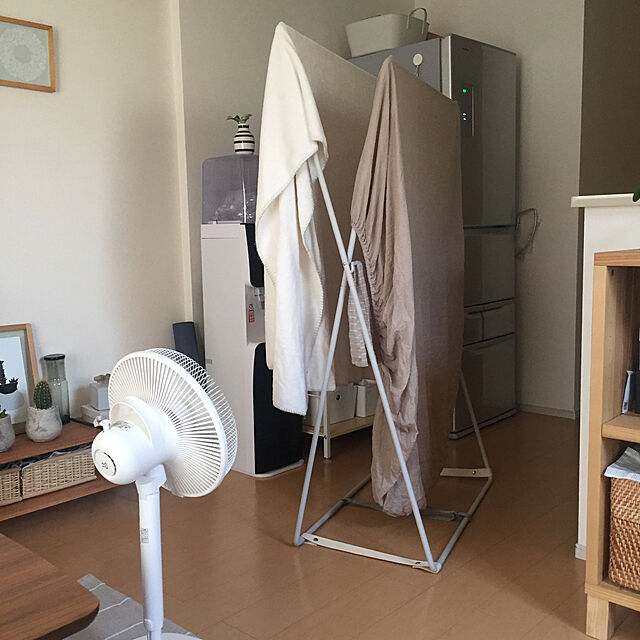 kumazouの無印良品-スチール室内物干し・スタンドタイプの家具・インテリア写真