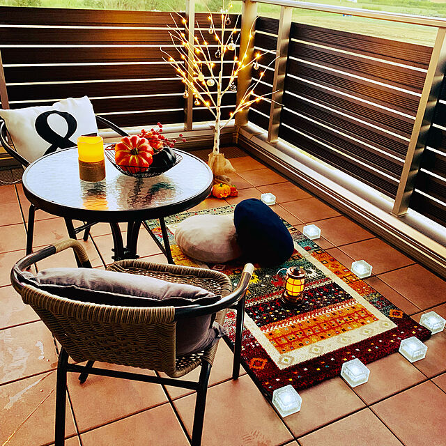 Yumi-springの-イケヒコ プラテリア ウィルトン カーペット トルコ製 ギャッベ柄 長方形 80×140cm 『代引不可』『送料無料（一部地域除く）』の家具・インテリア写真